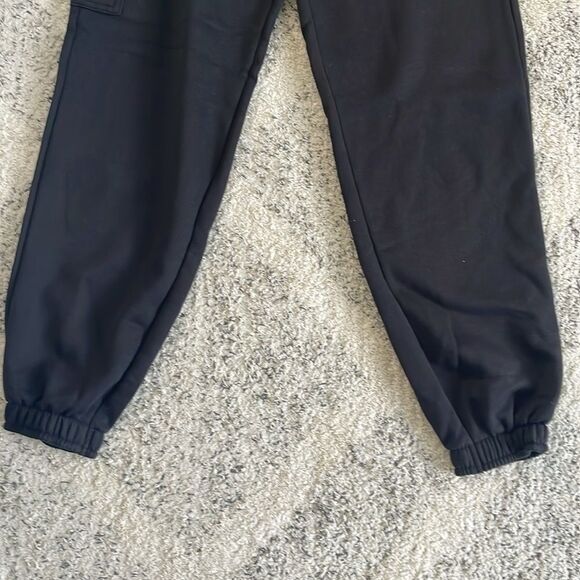 NWT Men's Puma Joggers Sweatpants Black Size Small Pockets Fleece - Picture 6 of 9